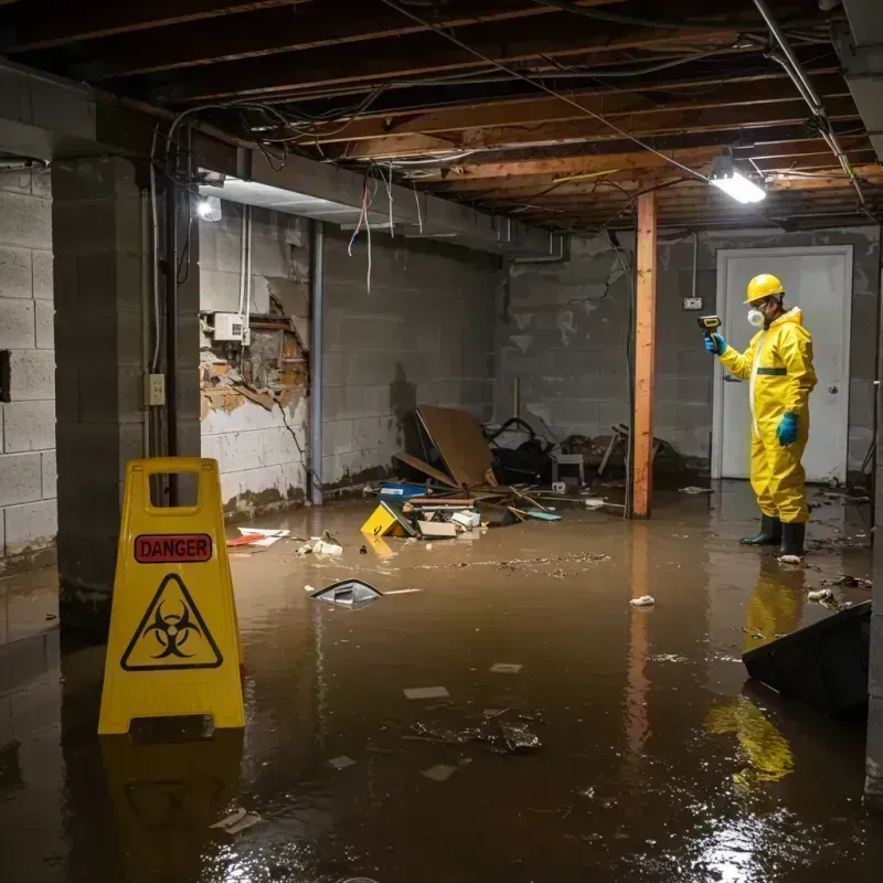 Flooded Basement Electrical Hazard in Rockville Centre, NY Property